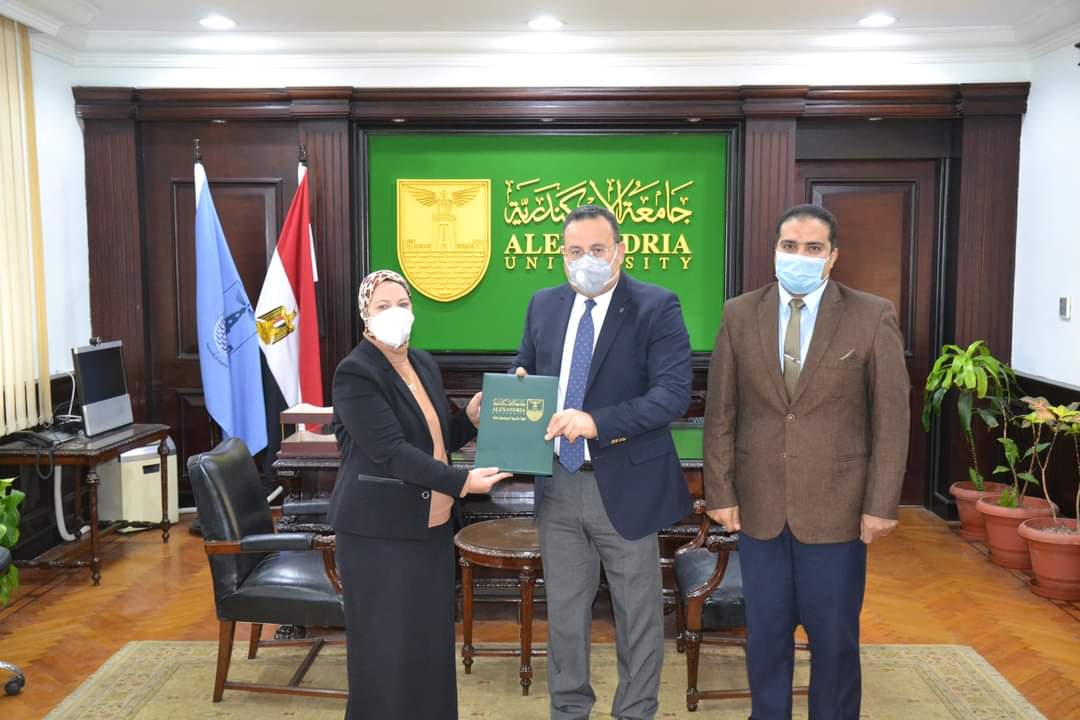 President of Alexandria University and Dean of the Faculty of Physical Education for Girls